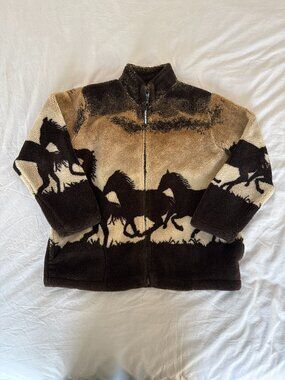 Vintage Horse Zip Fleece